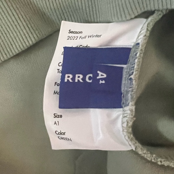 ADER error Green Tran Sweatshirt size A1 - Picture 8 of 16